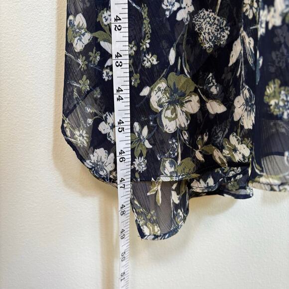 ASTR The Label Flutter Sleeve Maxi Dress Size XS Blue Green Floral Party Dinner - Picture 11 of 13